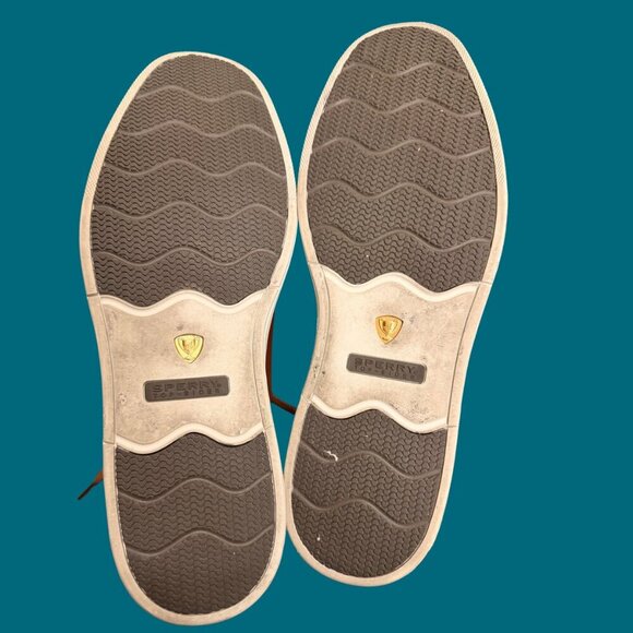 Sperry Gold Cup Men’s Brown Leather Sneakers | Premium Comfort Low-Top Size 13 - Picture 8 of 12